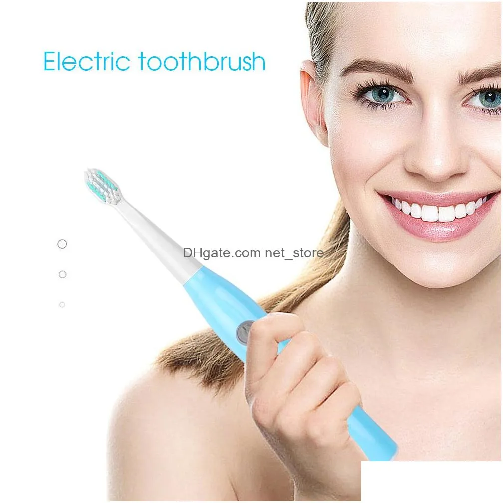 home sonic electric toothbrush for adult timer brush 5 mode usb soft bristles sensitive teeth clean replacement heads 210310