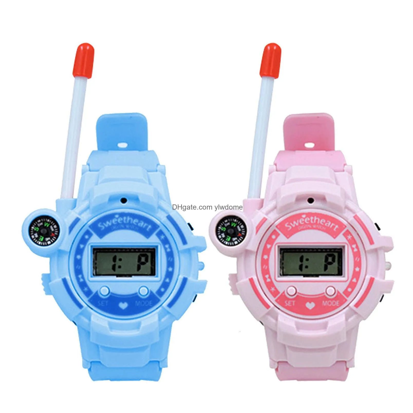 Toy Walkie Talkies Toy Walkie Talkies Charging Watch Mtifunction Usb Talkie Wireless 1Pair Children Walkie-Talkies Kid For Drop Delive Dhiv6