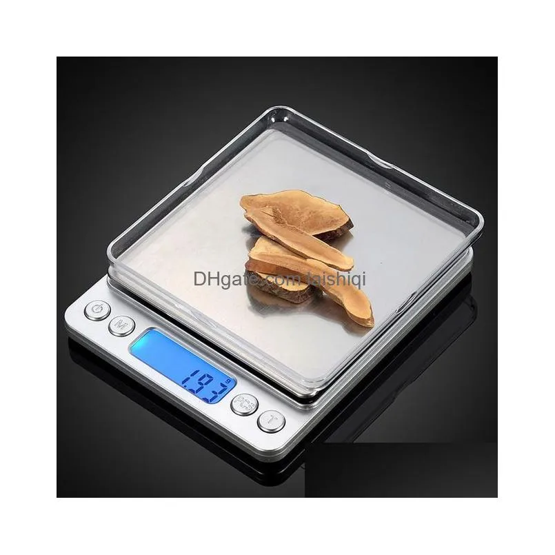 Body Weight Scales Wholesale Portable Digital Jewelry Precision Pocket Scale Weighing Mini Lcd Electronic Nce 500G 0.01G 1000G 200G Dhkfx