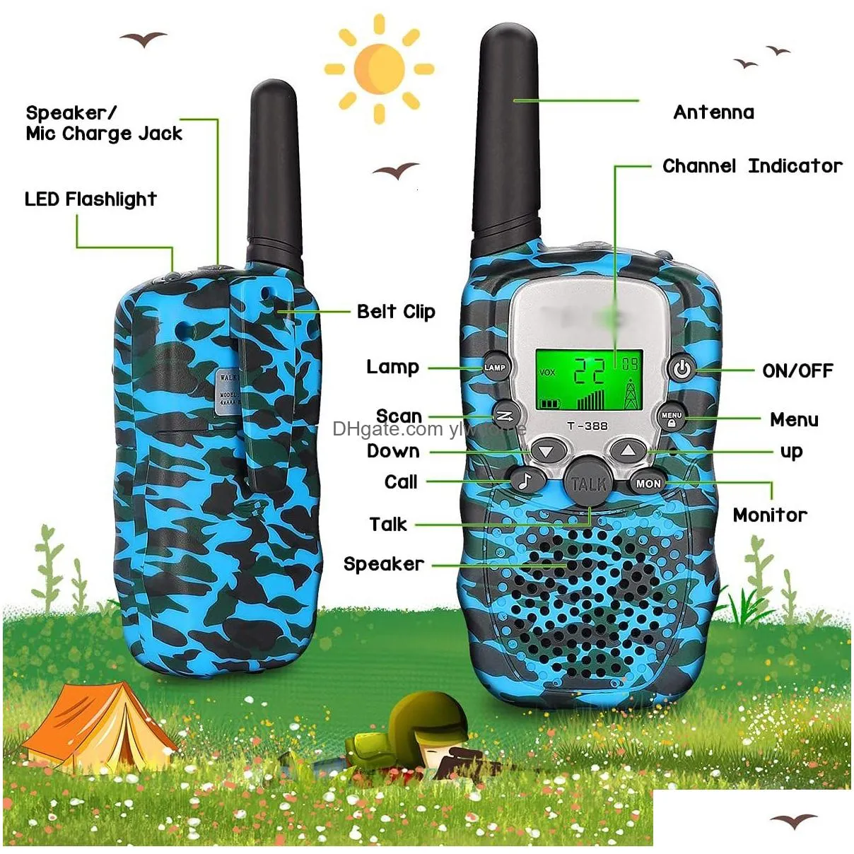 Toy Walkie Talkies Toy Walkie Talkies Boys Girls Handheld Transceiver Two Way Radio Mini Toys Talki Walki For Kids Talkie Birthday Chr Dhhal