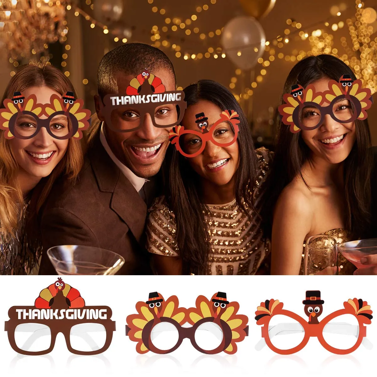 thanksgiving turkey sunglasses creative thanksgiving day eyeglasses cosplay party glasses for thanksgiving day birthday party favor supplies