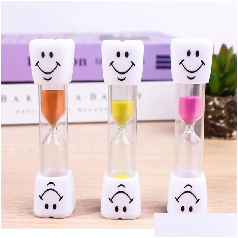 novelty items 3 minutes sand timer clock smiling face hourglass decorative household kids toothbrush gifts christmas ornaments
