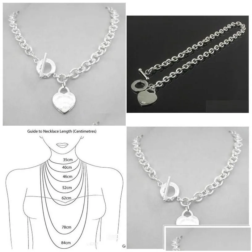 pendant necklaces pendant necklaces design man women fashion necklace chain s925 sterling sier key return to heart love brand charm wi