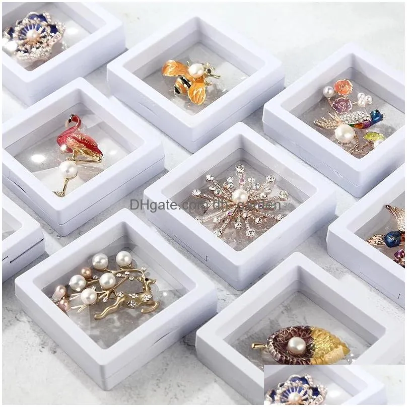 Jewelry Boxes Transparent Pe Film Display Stand Jewelry Storage Collect Box Case For Bracelet Ring Earring Necklace Drop Delivery Jewe Dh0Ki