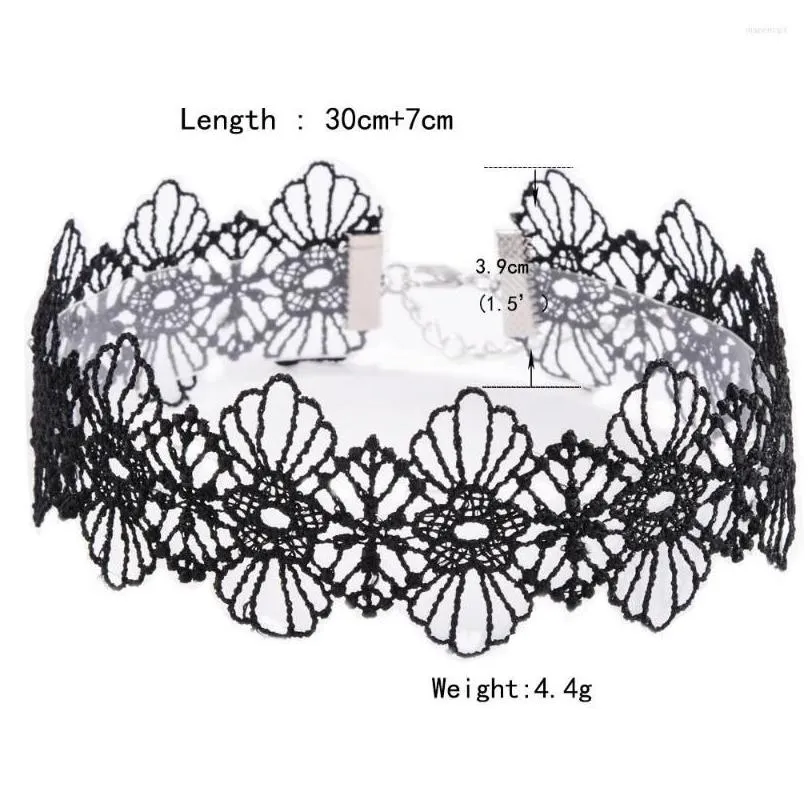 Chokers Choker Handmade Princess Lace Neck Necklace Short For Women Lolita Cute Gothic Jewelry 10 Sets Drop Delivery Jewelry Necklaces Dhtg5