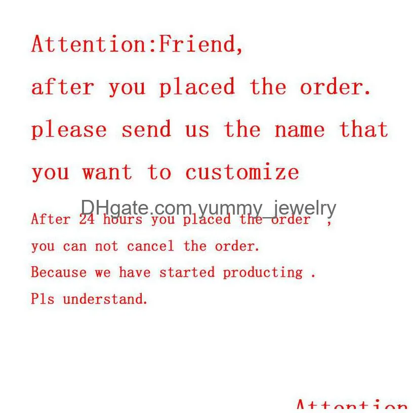 Pendant Necklaces Personalized Custom English Name Necklaces Bracelet For Women Men Stainless Steel Letter Pendant Charm Gold Sier Cha Dhniz