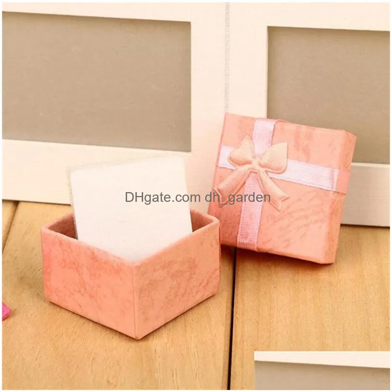 Jewelry Boxes Jewelry Storage Paper Box Mti Colors Ring Earring Cases Packaging Gift Boxes For Anniversaries Birthdays Drop Delivery J Dhnh8