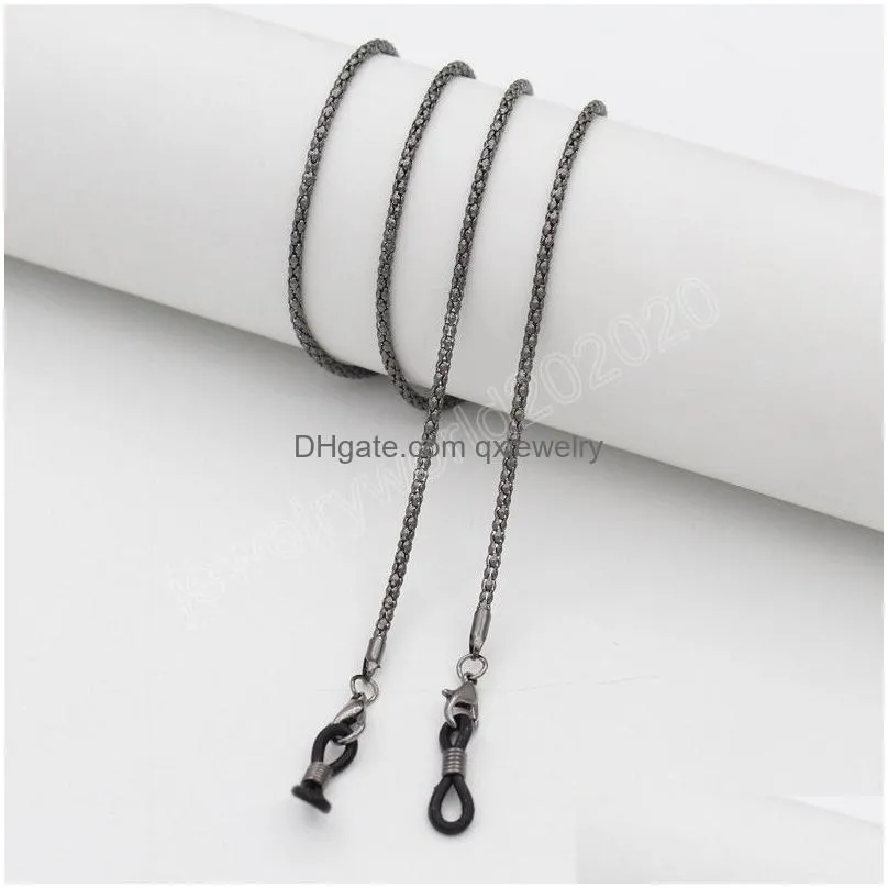 Eyeglasses Chains Fashion Eyeglass Chains For Women Gold Color Sunglasses Glasses Cord Holder Eyewear Lanyard Necklace Strap Rope Drop Dhb6H