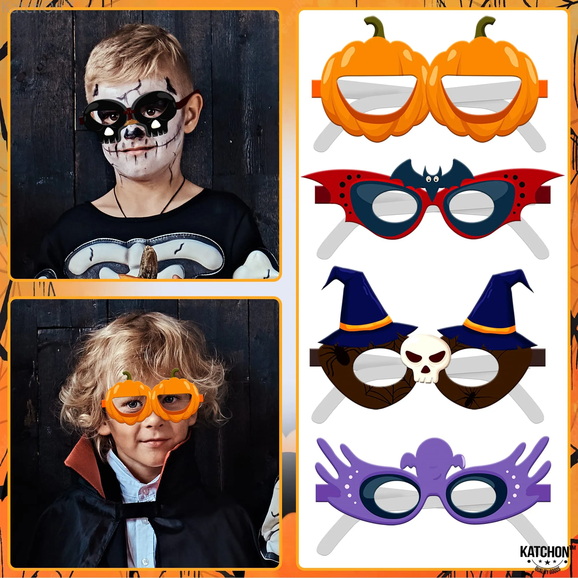 big halloween glasses for halloween party favors pack of 12 halloween eyeglasses frame for halloween decorations pumpkin sunglasses for halloween party decorations halloween photo booth props