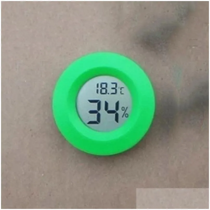 Temperature Instruments Wholesale Hygrometer Mini Thermometer Fridge Portable Digital Temperature Instruments Acrylic Round Hygrometer Dhzso