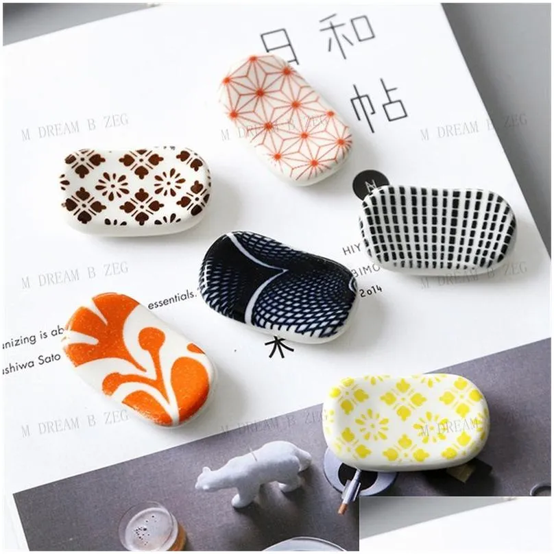 japanese chopstick holder rectangle ceramic chopstick rest colorful pillow chopsticks holder cute flatware stand m dream b zeg