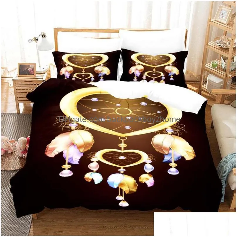 bedding sets dream maker set 3d printing duvet cover single double full queen king size quilt pillowcase decor bedclothes