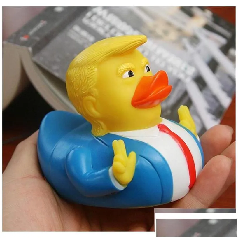 other bath toilet supplies trump duck toy pvc shower floating us president doll water novelty kids gifts drop delivery home garden