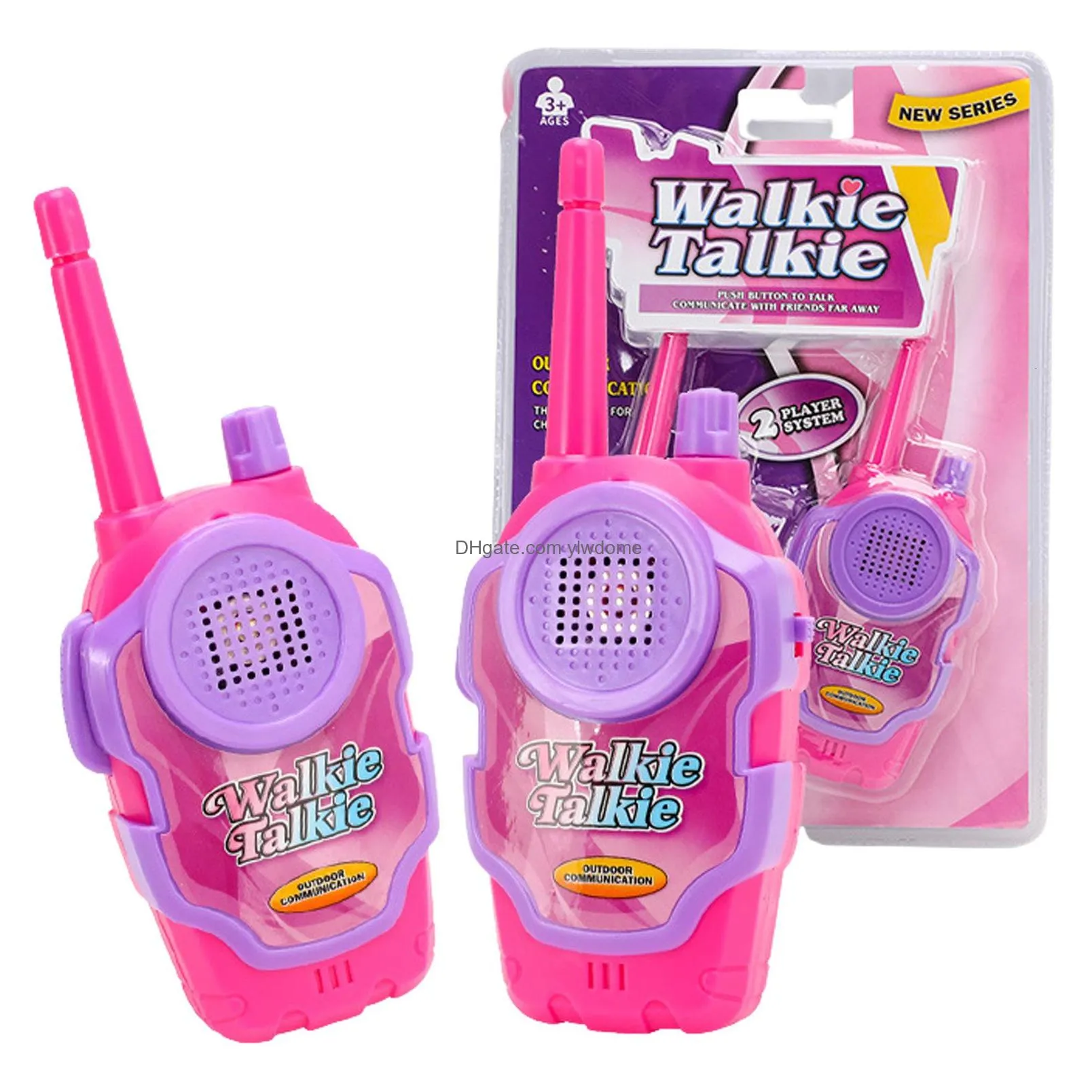 Toy Walkie Talkies Toy Walkie Talkies Talkie Toys Children 2 Pcs Childrens Mini Radio Receiver Walkie-Talkie Kids Birthday Xmas Gift C Dhysz