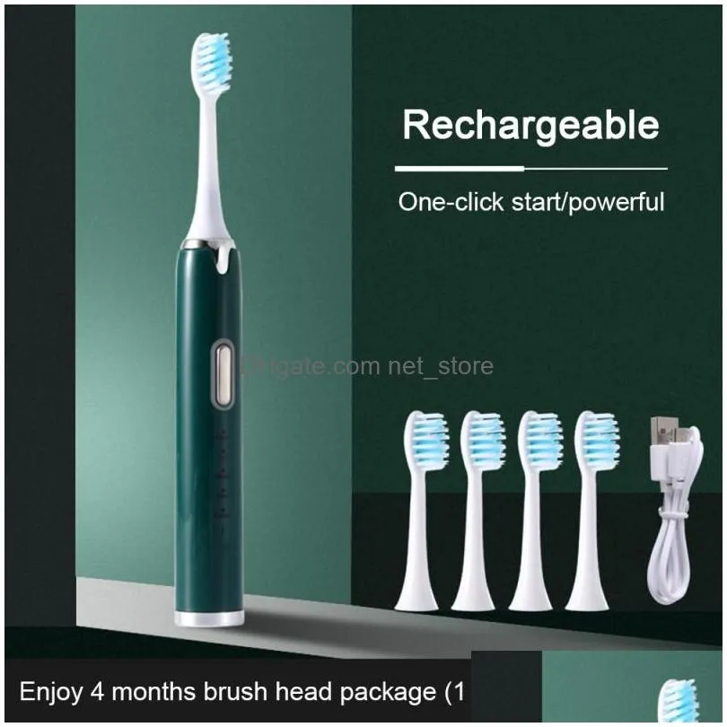 toothbrush waterproof tooth brush ultrasound battery power electric toothbrush portable toothbrush teeth clean adult brush