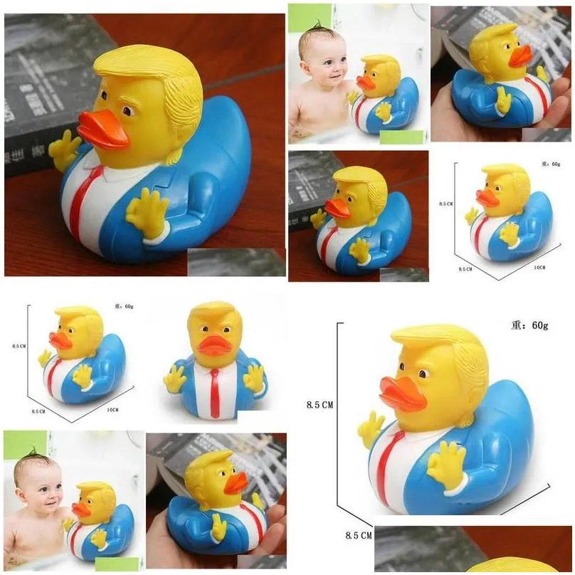 other bath toilet supplies trump duck toy pvc shower floating us president doll water novelty kids gifts drop delivery home garden