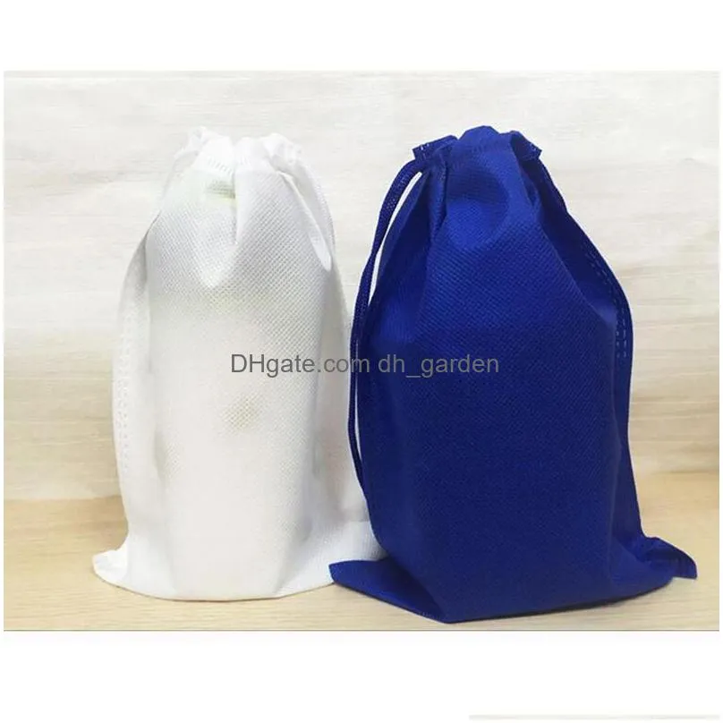 Storage Bags Fashion Non-Woven Dstring Bag Travel Storage Dust-Proof Tote Clothes Case Pouch Bags For Drop Delivery Home Garden Housek Dh3L7