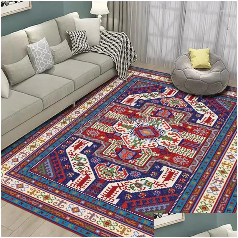 carpets europeanstyle  living room carpet bohemian el lounge rug bedroom bedside nonslip rugs entry door mat customization