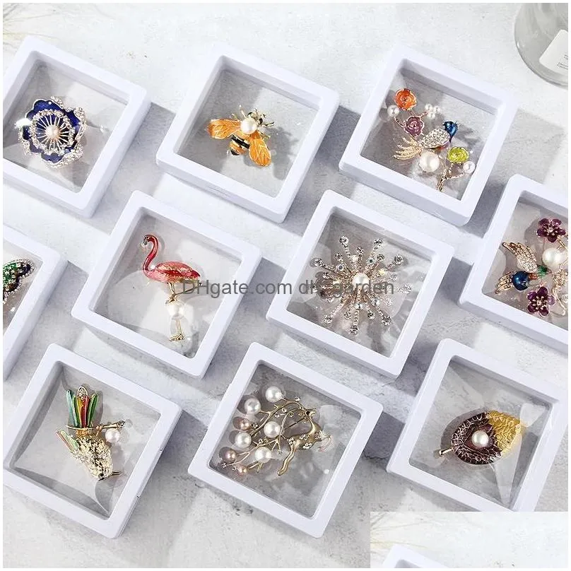 Jewelry Boxes Transparent Pe Film Display Stand Jewelry Storage Collect Box Case For Bracelet Ring Earring Necklace Drop Delivery Jewe Dh0Ki