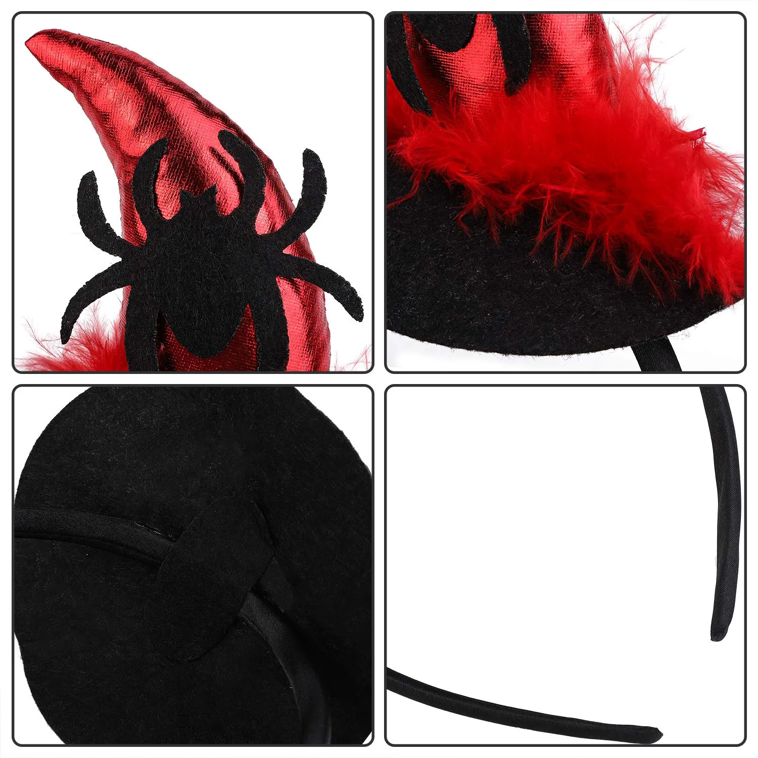 6 styles assorted halloween headbands witch spider web headbands bat skull headwear for halloween party cosplay accessories