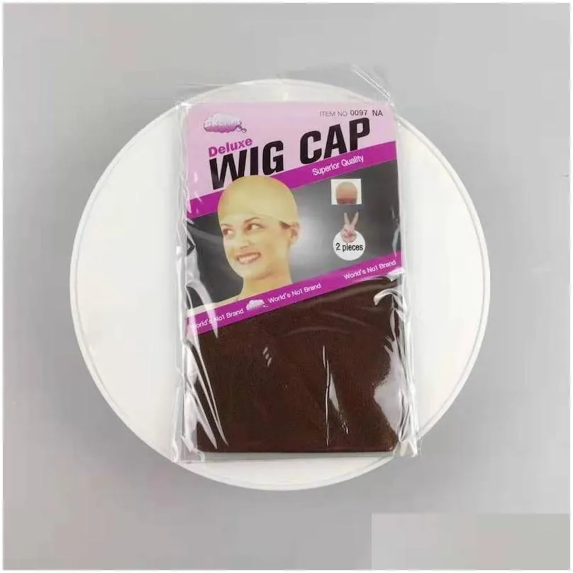 deluxe wig cap hair net for weave hair wig nets stretch mesh wig cap for making wigs size