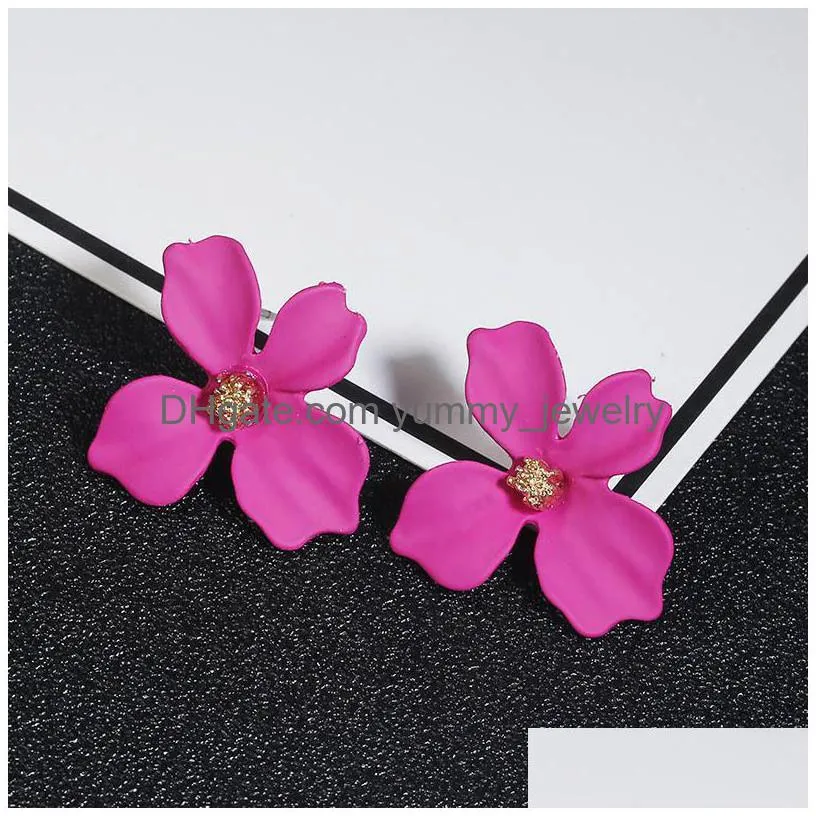 Stud Korean Cute Small Flower Stud Earrings For Women Trendy  And Sweet Statement Earring Girl 2022 Fashion Jewelry Gift Drop Del Dhlku