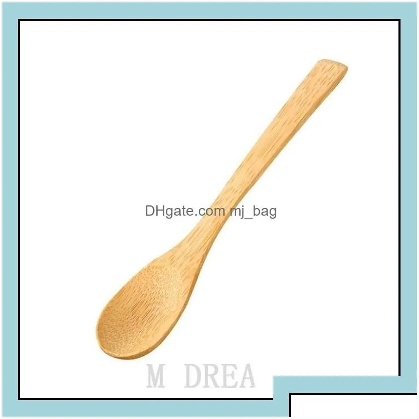 Spoons 16X3Cm Bamboo Spoons Ice Cream Honey Spoon Kitchen Using Scoop Drop Delivery Home Garden Dining Bar Flatware Dhn4U