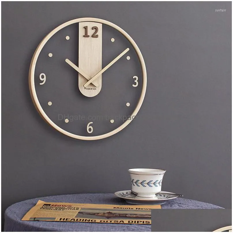 wall clocks minimalist clock living room decoration creative transparent simple japanese fashion ins ultraquiet