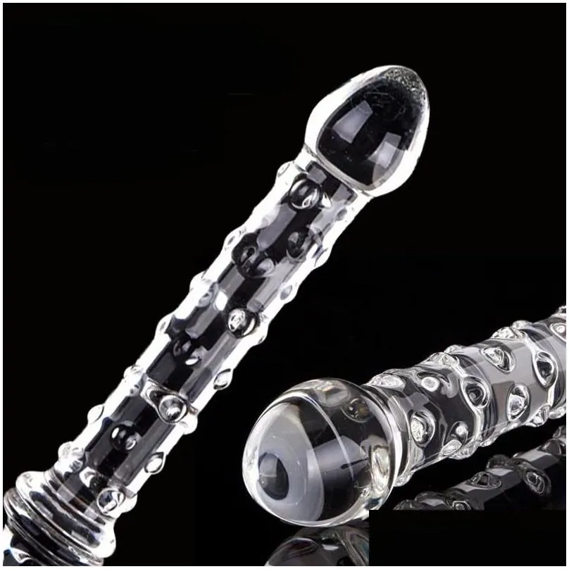 beauty items new y products glass anal plug crystal real dildo penis tools for men women ass vagina screw anal artificial dick