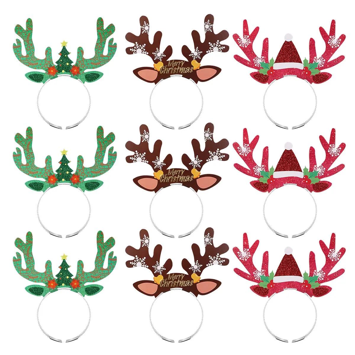 christmas headbands elves party hats christmas reindeer costume headbands for christmas holiday party