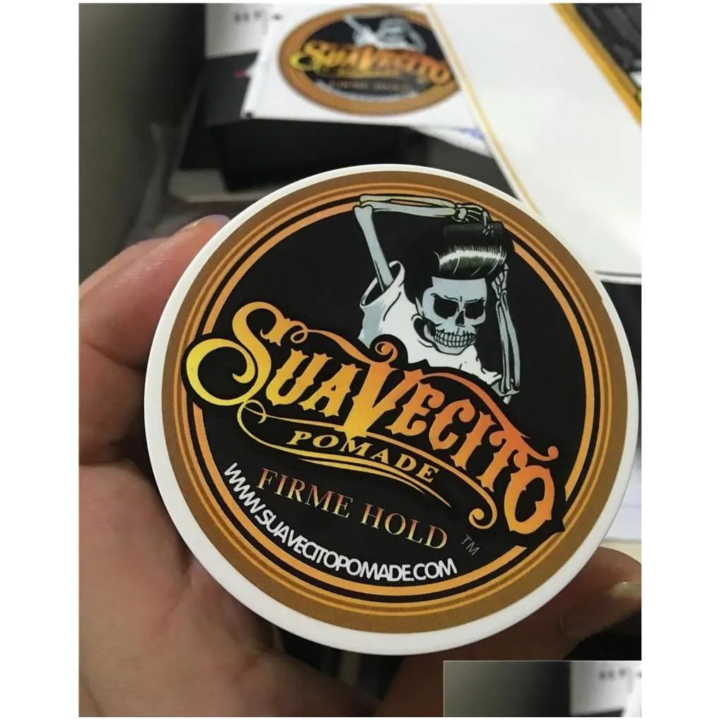 suavecito pomade gel 4oz 113g strong style restoring ancient ways is big skeleton hair slicked back hair oil wax mud