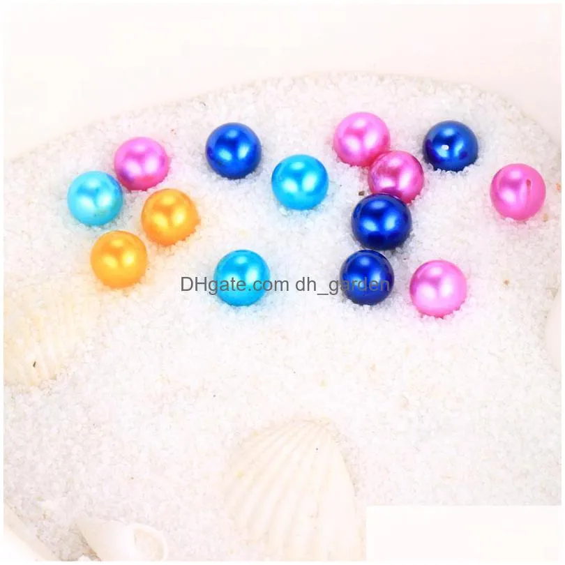 Pearl Seawater Natural Akoya Round Pearls Loose Beads Pearl Supply Drop Wholesale 6-7Mm Mticolor Drop Delivery Jewelry Loose Beads Dhvcu