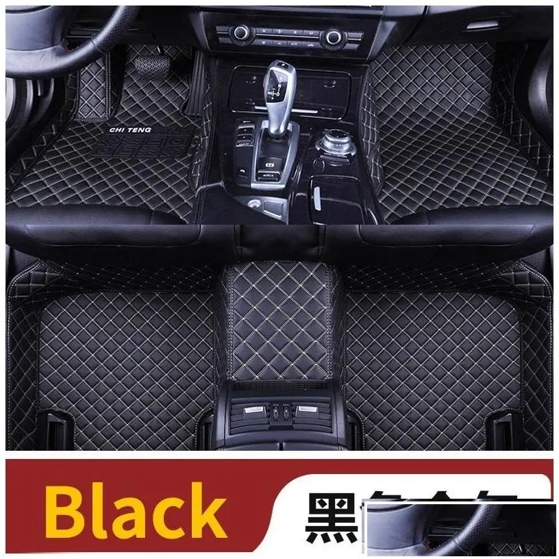 floor mats carpets only main driver leather car fit 98% model for lada renat kia volkge honda benz foot ers 0929 drop delivery mob