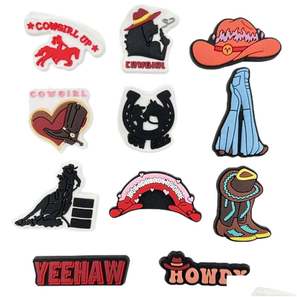 shoe parts accessories cowgirls decoration charm for clog charms jibbitz drop delivery otx0q