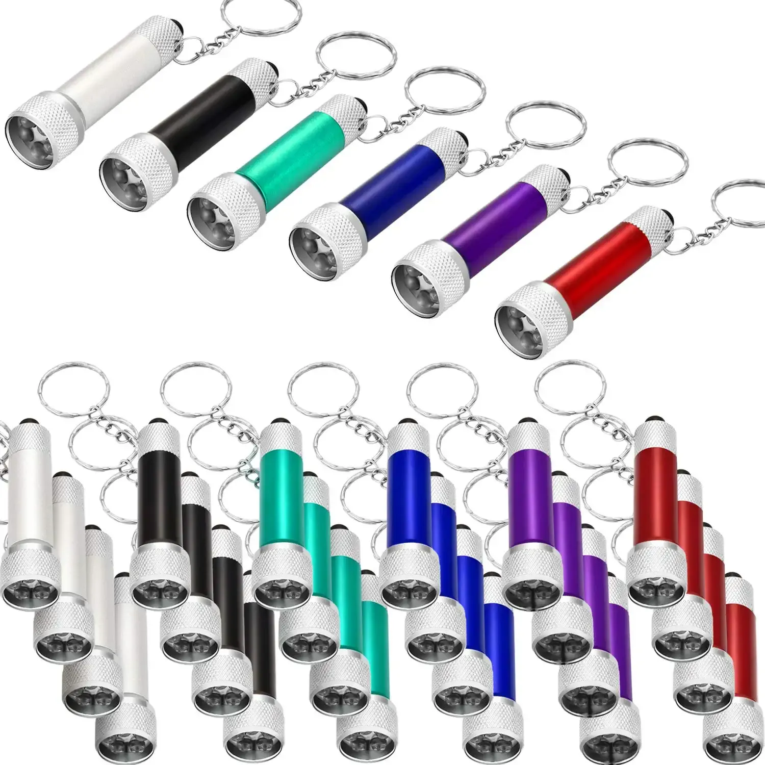 mini led keychain flashlight mini keychain flashlights bulk with carabiner pocket keychain flashlight high lumen edc handheld flashlight for camping hiking outdoor activity multi color