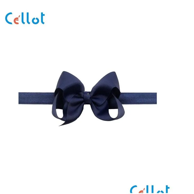 Hair Accessories 30 Pcs Colors 4 5 Inches Grosgrain Ribbon Baby Girls Hair Bows Headbands For Infants Born And Toddlers 220720 Drop De Dhdgx