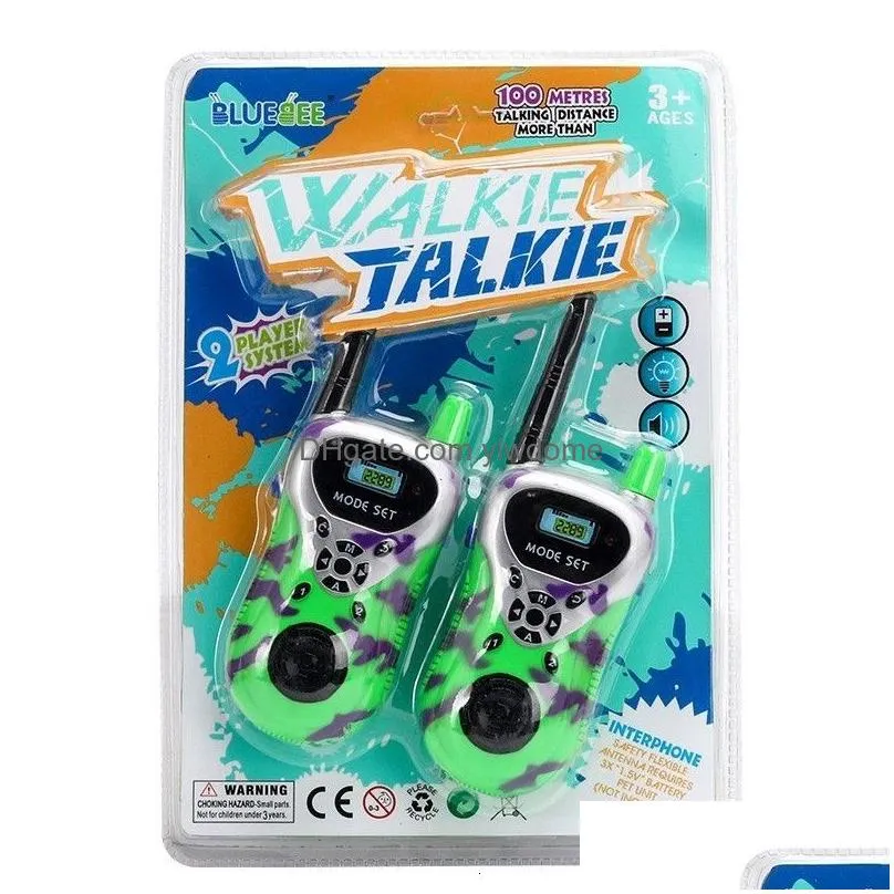 Toy Walkie Talkies Toy Walkie Talkies Talkie Toys Children 2 Pcs Childrens Mini Radio Receiver Walkie-Talkie Kids Birthday Xmas Gift C Dhysz