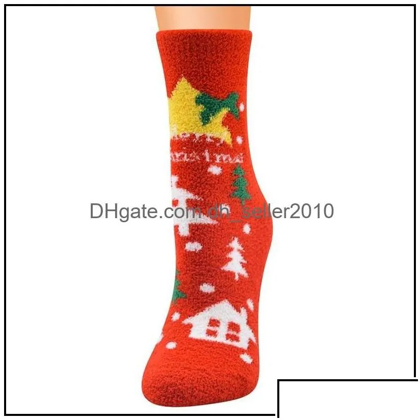 christmas decorations socks series for ladies coral veet santa women drop delivery home garden festive party supplies dhbvj