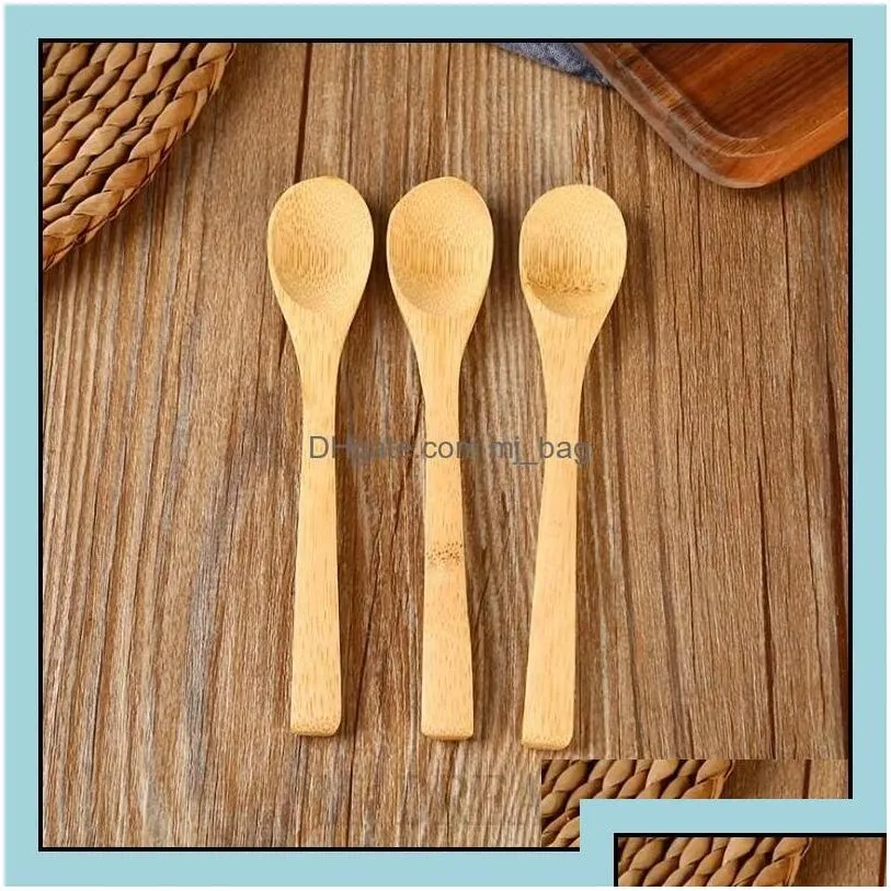 Spoons 16X3Cm Bamboo Spoons Ice Cream Honey Spoon Kitchen Using Scoop Drop Delivery Home Garden Dining Bar Flatware Dhn4U