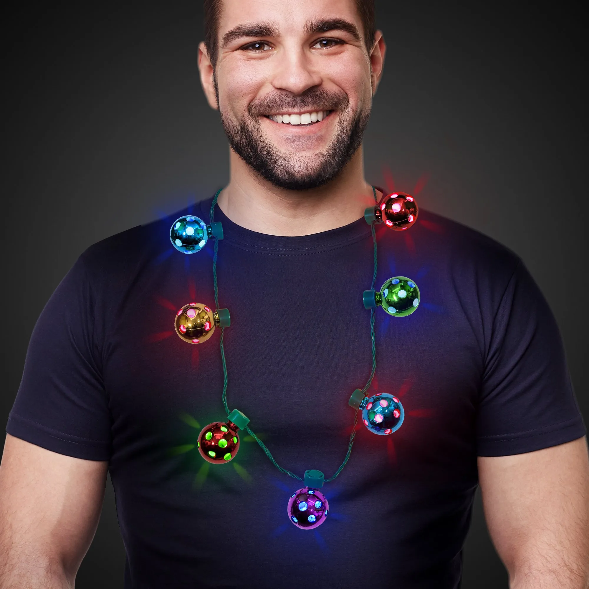 led christmas holiday jingle bell necklace for kids and adults 4