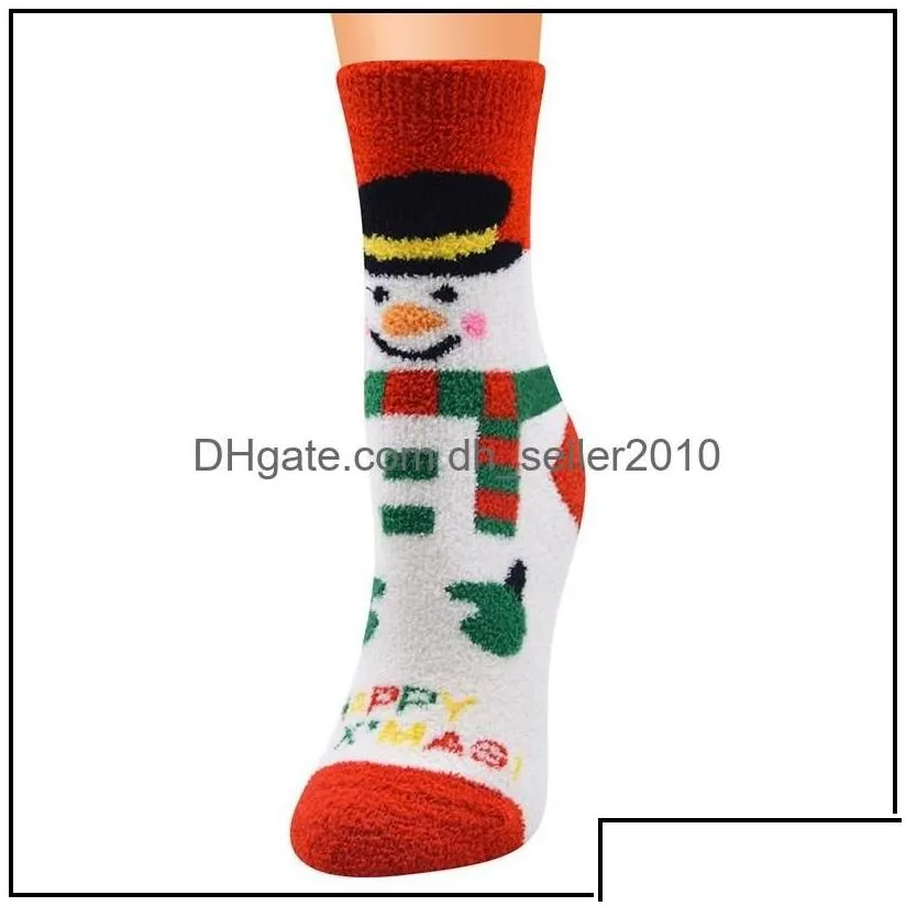 christmas decorations socks series for ladies coral veet santa women drop delivery home garden festive party supplies dhbvj