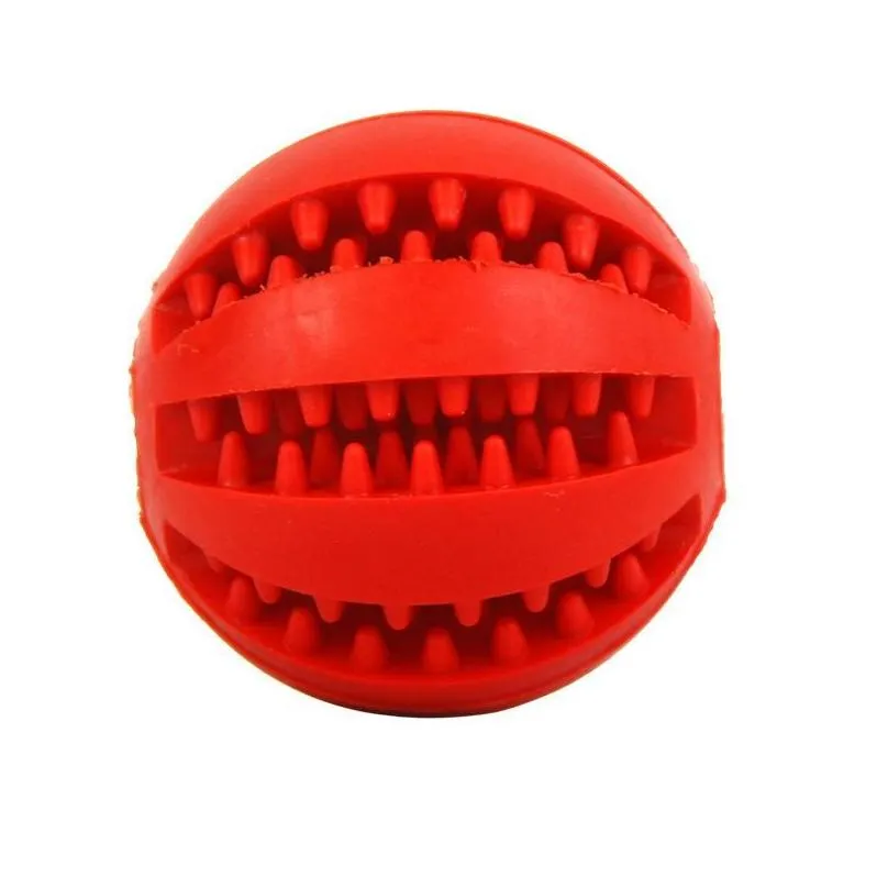 5cm pet dog toys ball funny interactive elasticity dog chew toy for dog tooth clean ball of food extra-tough rubber ball f0514