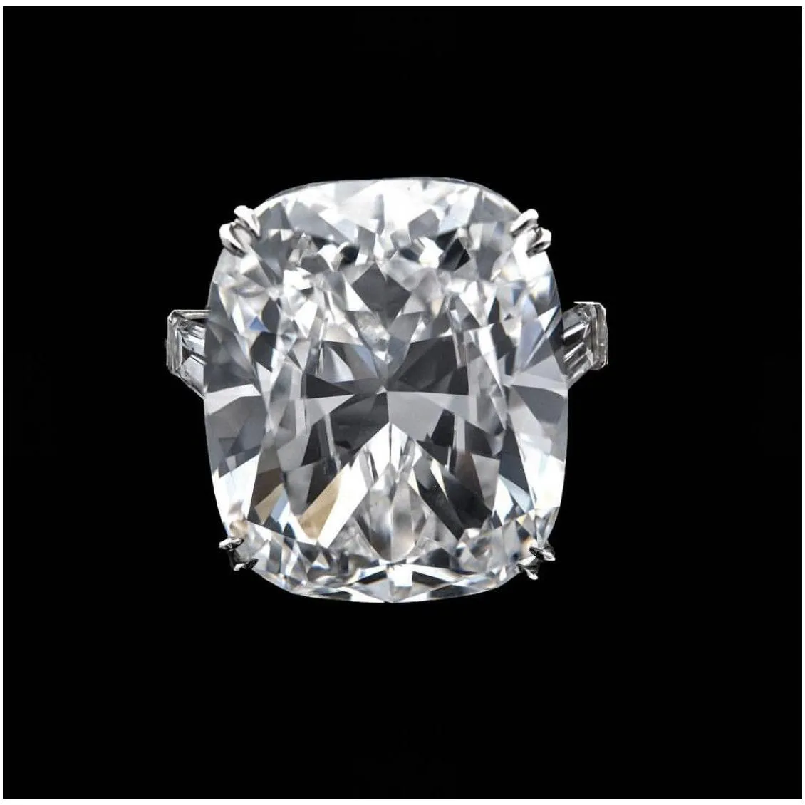 Wedding Rings Luxury 100% 925 Sterling Sier Emerald Cut 6Ct Simated Diamond Wedding Engagement Cocktail Women Gemstone Rings Fine Jewe Dh5Qj