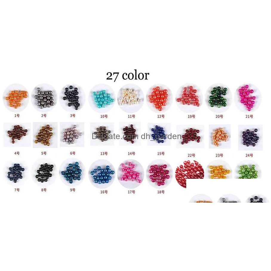 Pearl Akoya Pearl Diy Round 7-8Mm 25 Colors Freshwater Natural Ctured In  Supply Drop Delivery Jewelry Loose Beads Dh3Mp