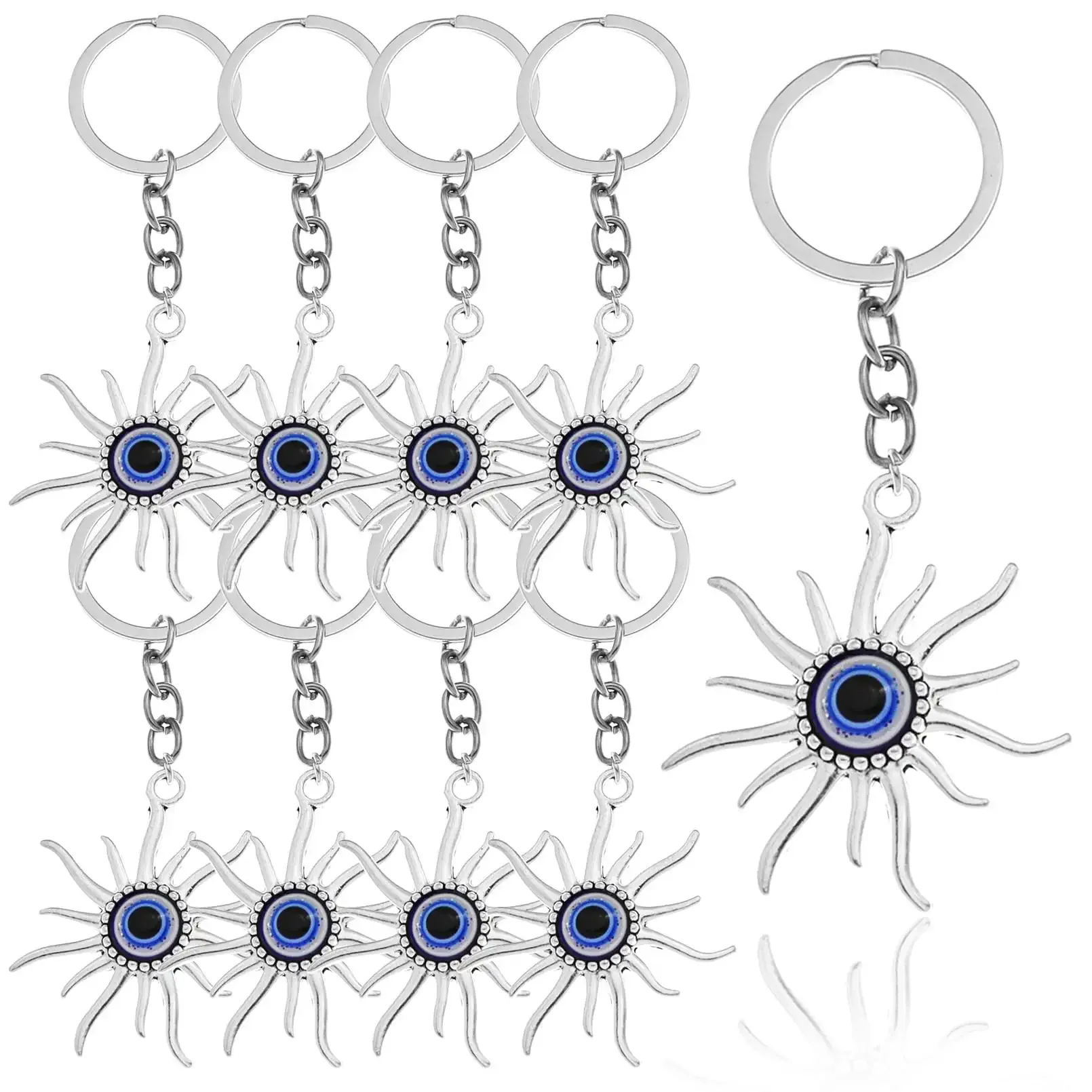 3ml evil eye keychain for women men the evileye key ring chain blueeye ward off evil keyring unique gifts souvenirs devil eyes good luck blue