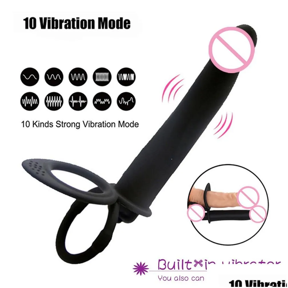 bandanas double penetration dildo anal vibrator adult erotic products shop toys for men couples women massager strapon