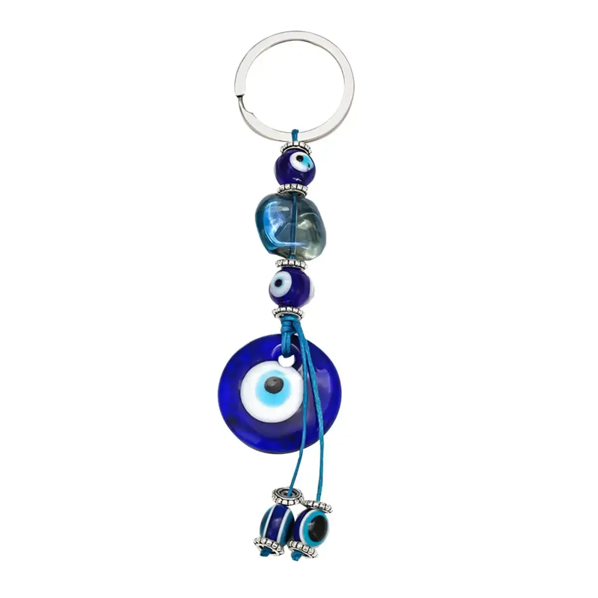 3ml blue evil eye nazar owl key ring blessing protection religious charm birthday blessing congratulatory gift