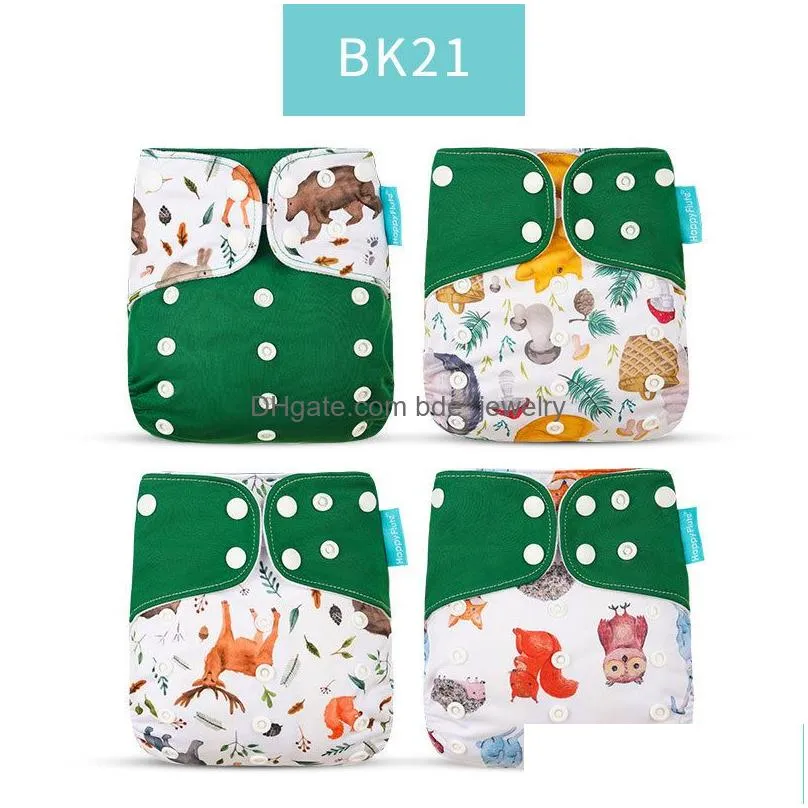 cloth diapers happyflute desig os pocket diaper washable reusable absorbent ecological diaper cover adjustable baby nappy 230504