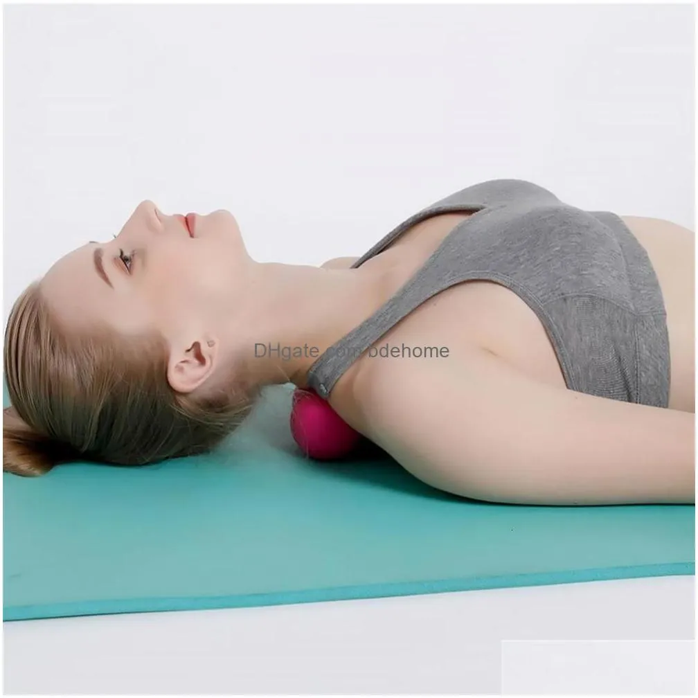 Yoga Balls Yoga Balls Tpe Single Fascia Ball Promote Blood Circation Relieve Muscle Soreness Plantar Acupoint Mas Fitness Mini 230607 Dhk6T