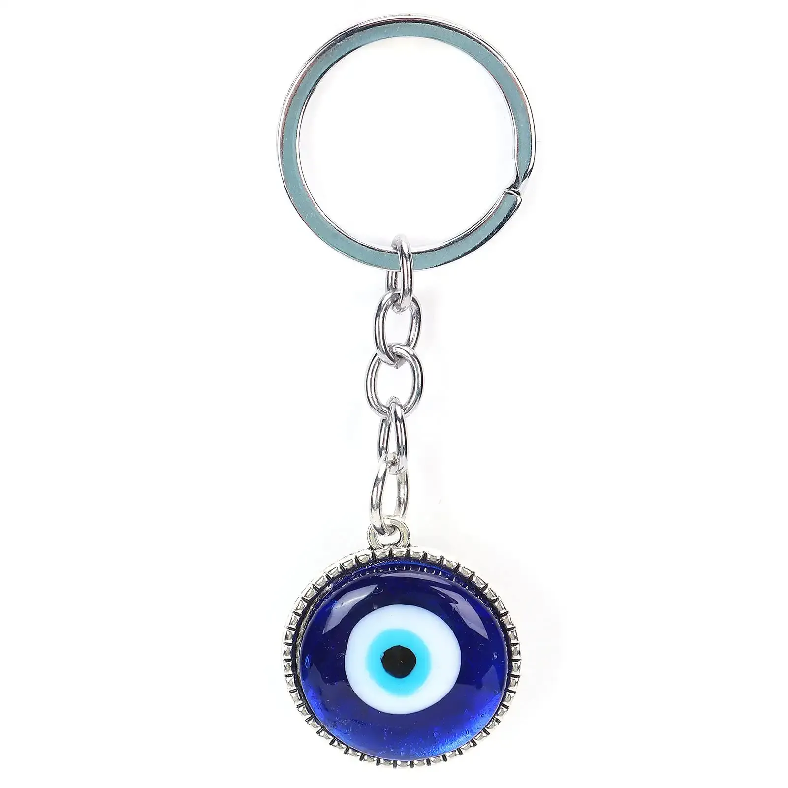 3ml luckey key chain evil eyes key rings blue eyes keychain devils eye key ring for car key pendant purse backpack accessories